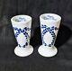 Set Of 2 Tequila Clase Azul Hand Painted White Blue Shot Glass 4