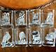 Set Of 8 Whiskey & Tequila Alloy With Silver 1.5 Ounce Glass Shot Wildlife Animals