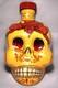 Skull Bottle Anfora Made In Mexico Empty Kah Tequila Bottle Great Condition