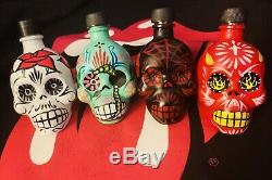 Skull Bottles 4 Rare & Banned Tequila & Mezcal Sugar Skulls Ultimate Collection