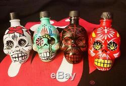 Skull Bottles 4 Rare & Banned Tequila & Mezcal Sugar Skulls Ultimate Collection