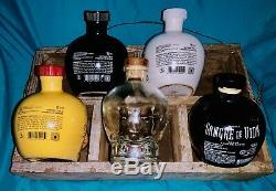 Skull Bottles 4 Rare Tequila (1 banned) Crystal Skull Vodka Ultimate Collection