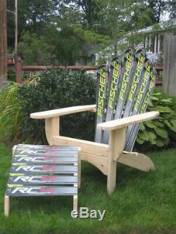 Snow Ski Adirondack Chair & Ottoman ID 709098