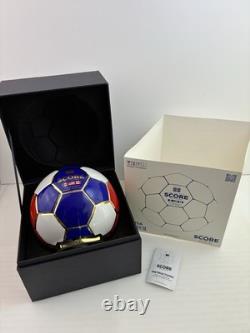 Soccer Ball SCORE Tequila Reposado Liquor Bottle 750 mL Red White Blue Empty