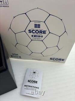 Soccer Ball SCORE Tequila Reposado Liquor Bottle 750 mL Red White Blue Empty
