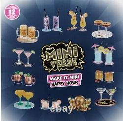 Sold Out! Miniverse Happy Hour FULL SET 12 drinks Tequila Beer Martini Mai Tai