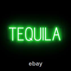 SpellBrite TEQUILA Sign Neon Tequila Sign Look, LED Light 24.9 x 6.3