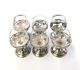 Sterling Silver Floral Tequila / Liquor Glasses Set Of 6