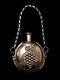 Sterling Silver Grape Flask Made In Mexico For Wine, Mezcal Or Tequila