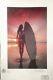 Surfer Girl At Sunset, Patron Tequila Series, 22'x 15'x Signed Fairchild Paris