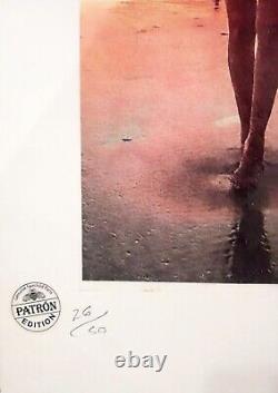 Surfer Girl at Sunset, Patron Tequila series, 22'x 15'x Signed Fairchild Paris