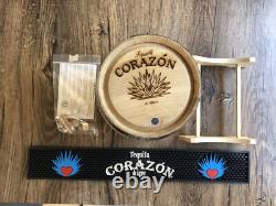 TEQUILA CORAZON NEW Thousand Oaks Barrel 5 Liter Barrel with Bar Mat