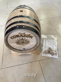 TEQUILA CORAZON NEW Thousand Oaks Barrel 5 Liter Barrel with Bar Mat
