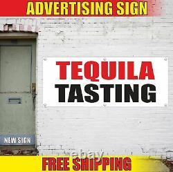 TEQUILA TASTING Advertising Banner Vinyl Mesh Decal Sign WINE ROOM TOURS WHISKEY