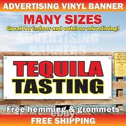 TEQUILA TASTING Advertising Banner Vinyl Sign Bar Restaurant Alcohol beer wine