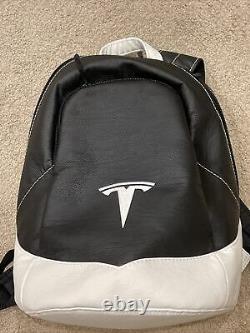 TESLA BACKPACK LEATHER BAG Embroidered, Elon Tequila Rare Not Sold Retail