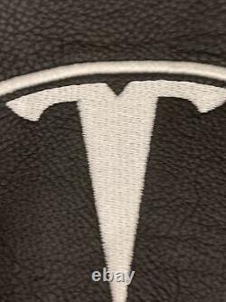 TESLA BACKPACK LEATHER BAG Embroidered, Elon Tequila Rare Not Sold Retail