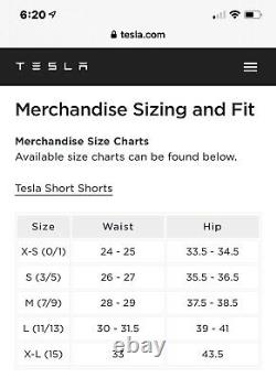 TESLA IN HAND Short Shorts Authentic, Size is Small, ELON TEQUILA