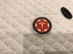 TESLA MOTOR POKER CHIP Case Included RARE, Not For Retail (Tequila / Elon)