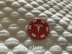 TESLA MOTOR POKER CHIP Case Included RARE, Not For Retail (Tequila / Elon)