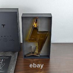 TESLA TEQUILA Decanter Bottle & Stand Limited Edition in Original Box EMPTY