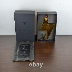 TESLA TEQUILA Decanter Bottle & Stand Limited Edition in Original Box EMPTY