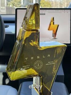 TESLA TEQUILA LIGHTNING BOTTLE (Empty) withSTAND & BOX, IN HAND with FREE SHIPPING