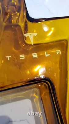 TESLA TEQUILA LIMITED EDITION EMPTY DECANTER (x2) ELON RARE COLLECTIBLE + BONUS
