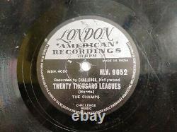 THE CHAMPS INDIA twenty thousand league/tequila RARE 78 RPM RECORD 10 VG+