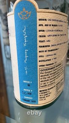 TOP TIER Mezcal Rezpiral Berta Vasquez Chacolo 5 Sentidos Grulani Bottle Tequila