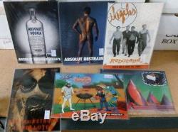 TOWER RECORDS Calvin Klein TEQUILA modern advertisement 24K RACK CARDS c 1990