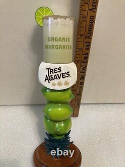 TRES AGAVE ORGANIC TEQUILA MARGARITA WithLIME draft tap handle. CALIFORNIA