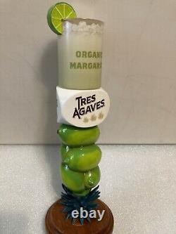 TRES AGAVE ORGANIC TEQUILA MARGARITA WithLIME draft tap handle. CALIFORNIA