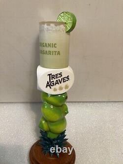 TRES AGAVE ORGANIC TEQUILA MARGARITA WithLIME draft tap handle. CALIFORNIA