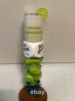 TRES AGAVE ORGANIC TEQUILA MARGARITA WithLIME draft tap handle. CALIFORNIA