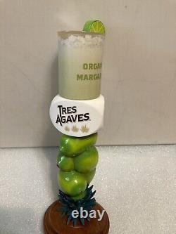 TRES AGAVE ORGANIC TEQUILA MARGARITA WithLIME draft tap handle. CALIFORNIA