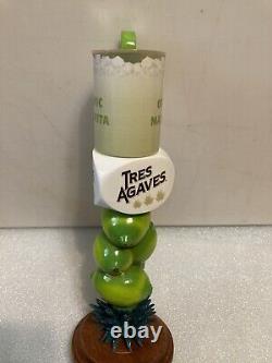 TRES AGAVE ORGANIC TEQUILA MARGARITA WithLIME draft tap handle. CALIFORNIA