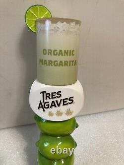 TRES AGAVE ORGANIC TEQUILA MARGARITA WithLIME draft tap handle. CALIFORNIA