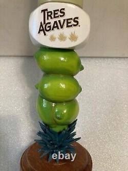 TRES AGAVE ORGANIC TEQUILA MARGARITA WithLIME draft tap handle. CALIFORNIA