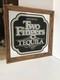 Two Fingers Tequila Bar Mirror Sign Liquor 80 Proof 16x16 Frame Mancave Decor