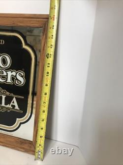 TWO FINGERS Tequila Bar Mirror Sign Liquor 80 Proof 16x16 Frame Mancave Decor