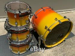 Tama Starclassic Maple 4 Pc Shell Pack 22 10 12 14 Tequila Sunrise