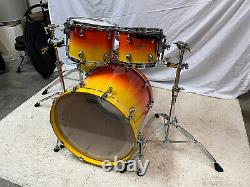 Tama Starclassic Maple 4-Piece Drum Set, Tequila Sunrise, 22-10-12-14