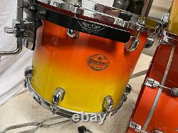 Tama Starclassic Maple 4-Piece Drum Set, Tequila Sunrise, 22-10-12-14