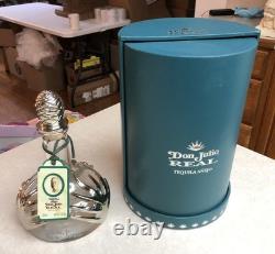 Tequila Añejo Don Julio Real Empty Bottle with Rotating Case