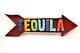 Tequila Arrow Sign-recycled Metal-restaurant Bar-man Cave-50x15x3 In -large