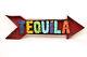 Tequila Arrow Sign-recycled Metal-restaurant Bar-man Cave-50x15x3 In -large