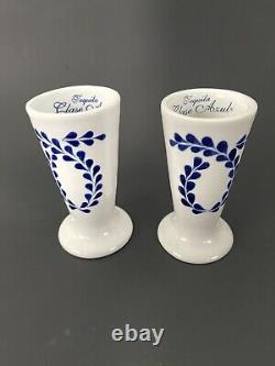 Tequila Clase Azul Shot Glasses Snifter Pottery Ceramic Hand Painted 4 Lot Of 2