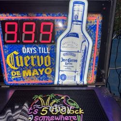 Tequila Cuervo De Mayo Lighted Up Sign Day Counter