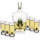 Tequila Decanter Tequila Glasses Set With Agave Decanter And 6 Agave Sipping
